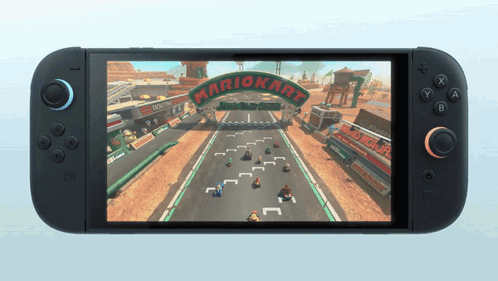 Nintendo Switch Playing MarioKart