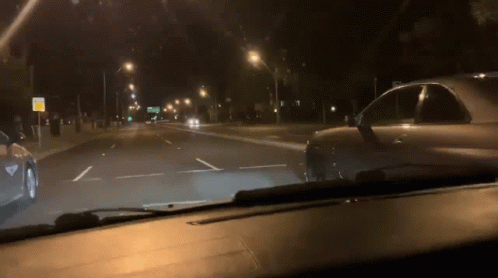 Nissan Skyline R34 Night Time Drive By GIF