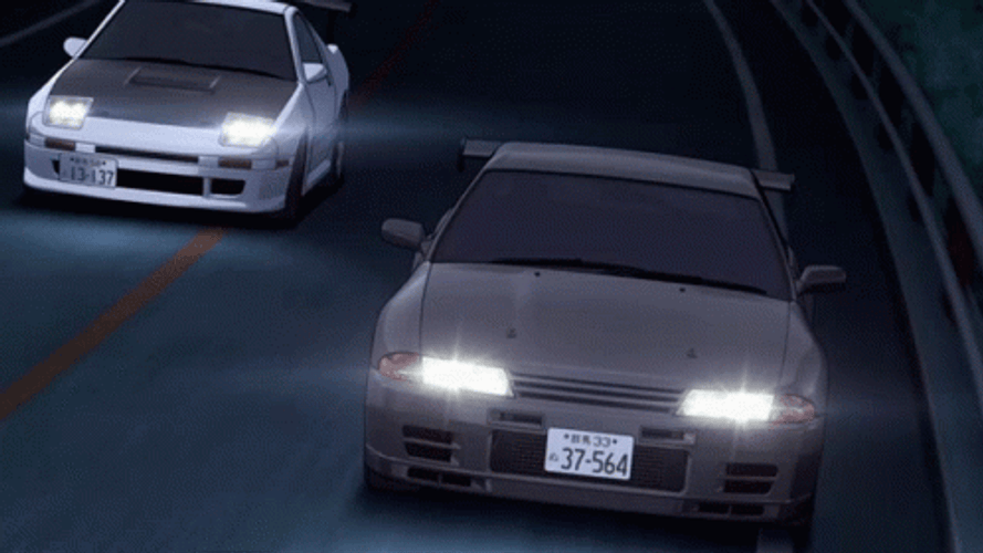 Nissan Skyline R34 Road Drift Animation GIF