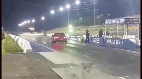 Nissan Skyline R34 Speeding Up GIF