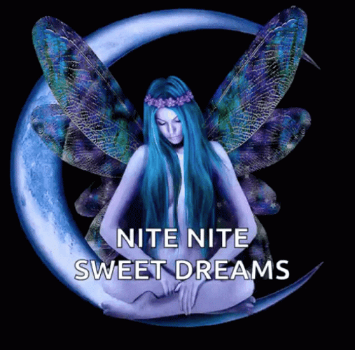Nite Nite Sweet Dreams Sparkling Night Fairy GIF