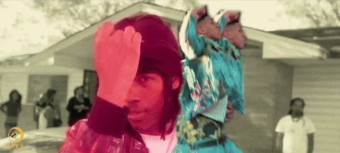 Nle Choppa Pulling Ski Mask GIF