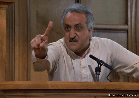 No! Brian George Finger Gesture GIF