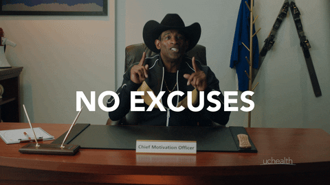 No Coach Excuses Prime GIF