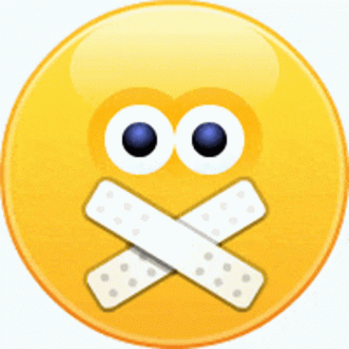 No Comment Emoji Band Aid GIF