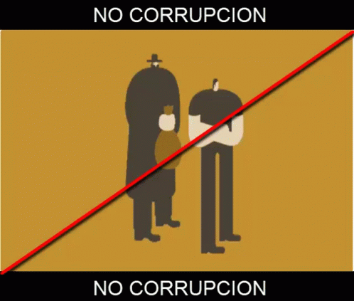 No Corruption Poster With Two People