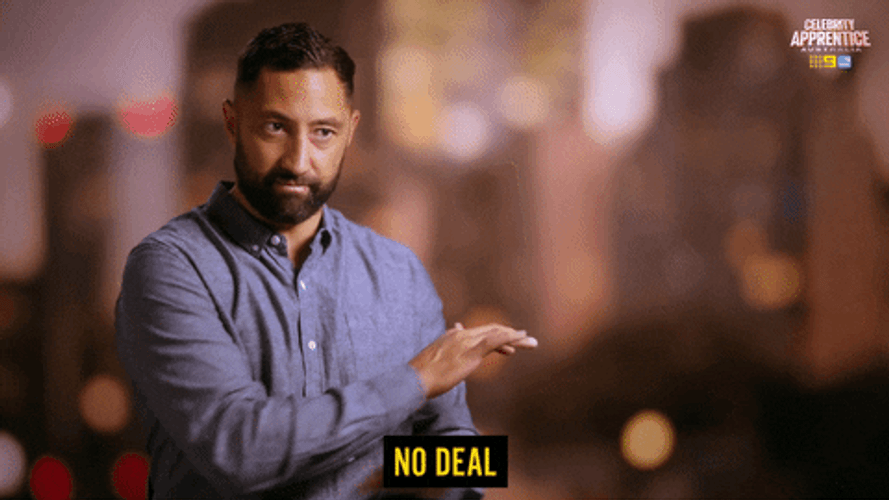 No Deal Man Waving GIF