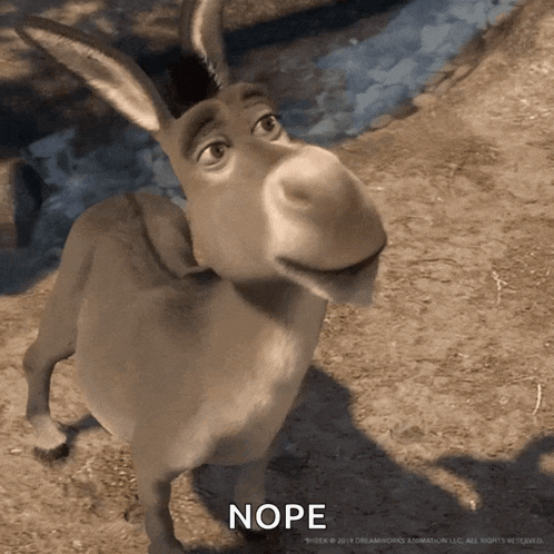 No Donkeys Gif GIF