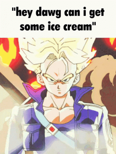 No From Me Dawg Dragonball Ice Cream Request GIF