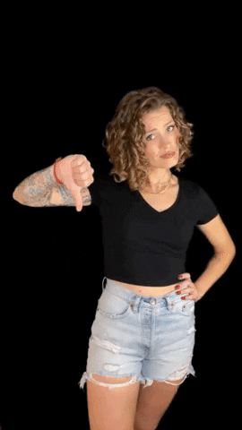 No From Me Dawg Thumbs Down GIF