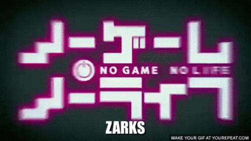 No Game No Life Zarks Logo Glowing in Dark