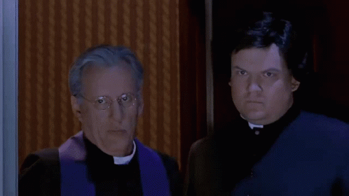 No God No Running Priest GIF