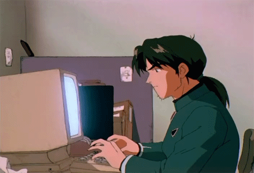 No Hugging Anime GIF