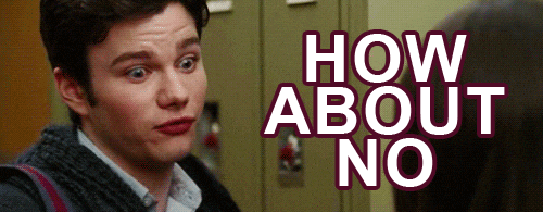 No I Don't Think I Will Chris Colfer GIF