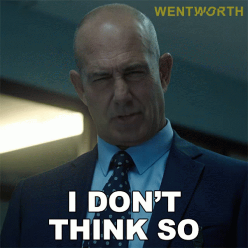 No I Don't Think I Will Derek Channing GIF