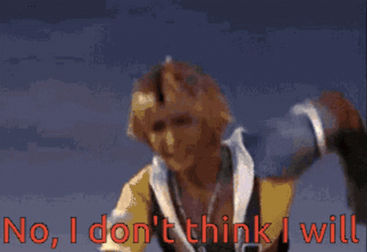 No I Don't Think I Will Final Fantasy GIF