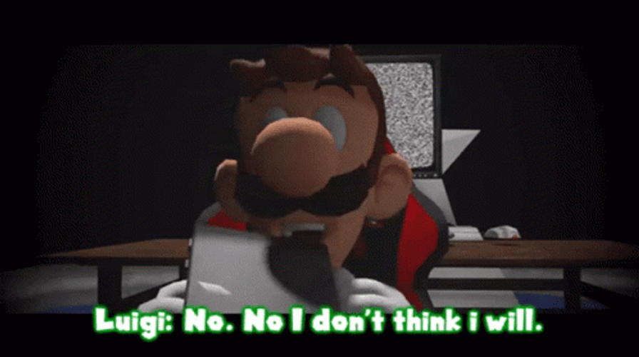No I Don't Think I Will Super Mario GIF