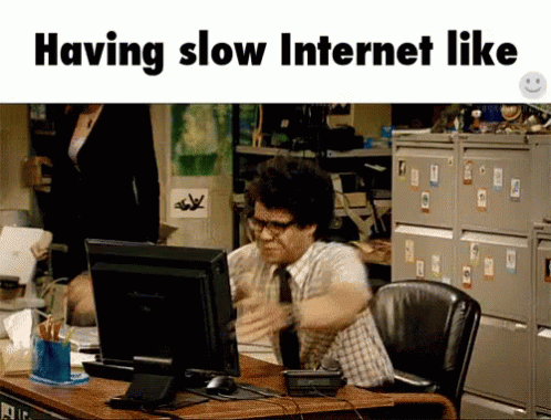 No Internet Man Got Angry For Slow Internet GIF