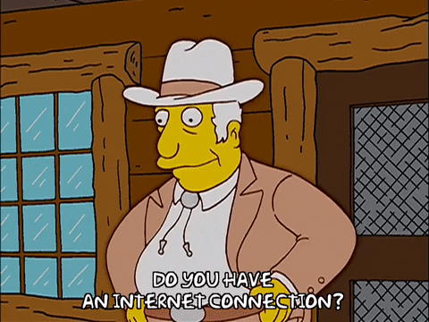No Internet The Simpsons GIF