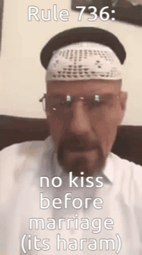No Kiss Before Marriage Sigma Meme GIF
