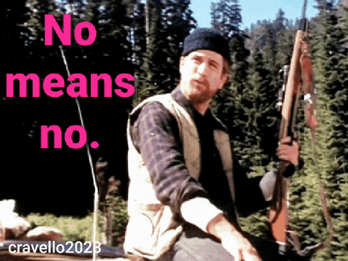 No Means No Robert De Niro Gif GIF