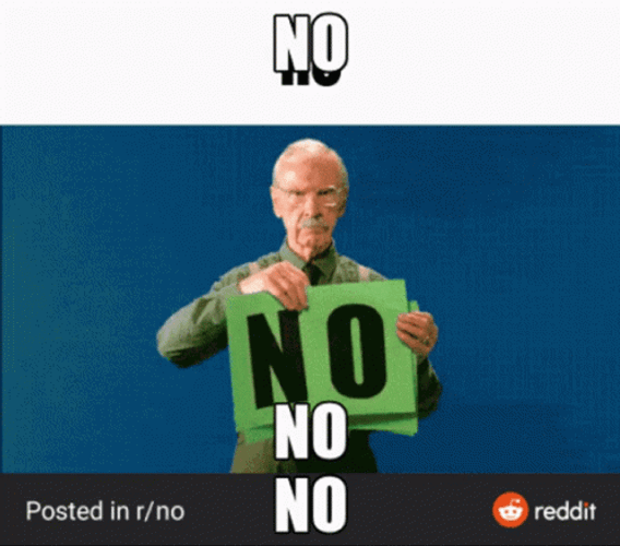 No Meme Old Man Flashcard GIF