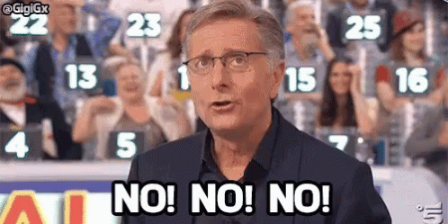 Man Shouting No No GIF