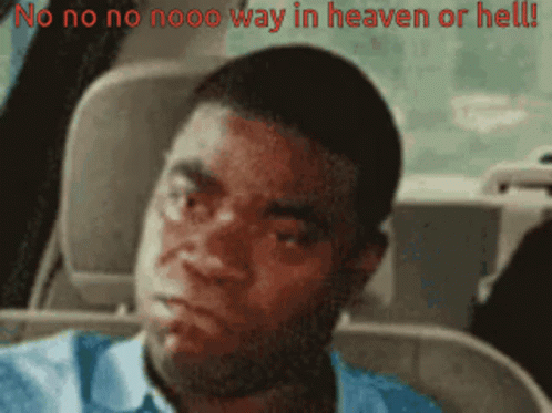 Tracy Morgan Shaking Head No No GIF