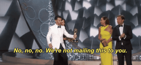 No No No Jimmy Kimmel Mail Emmys GIF