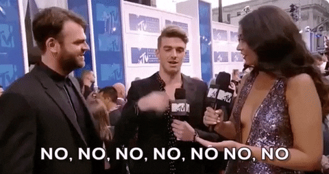No No No The Chainsmokers Interview GIF