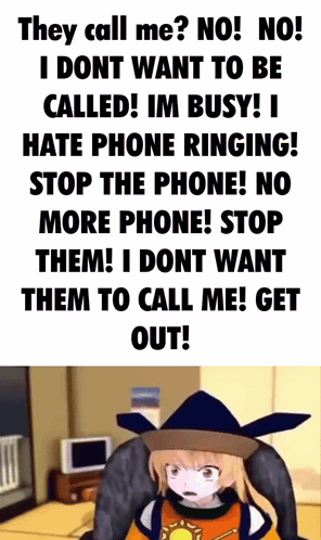 No No Refusing Phone Call GIF