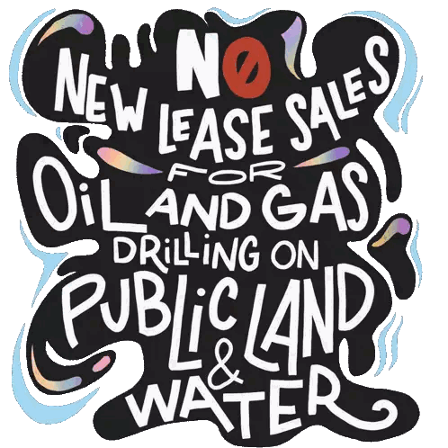 No Oil and Gas Drilling Lease Sales Poster