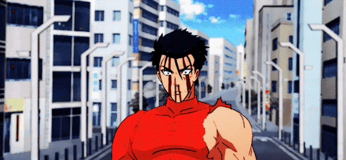 No One Punch Man Metal Bat GIF