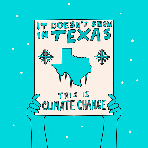 No Power Climate Change Placard Digital Art GIF