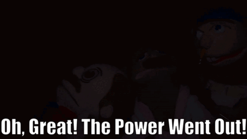 No Power Panicking Puppets In The Dark GIF