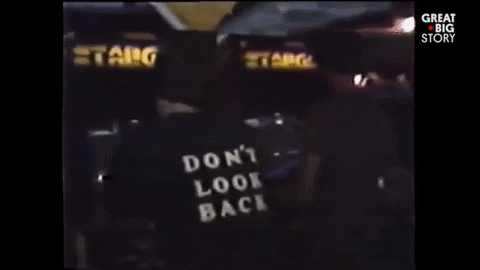 No Regrets Statement Shirt Don't Look Back GIF