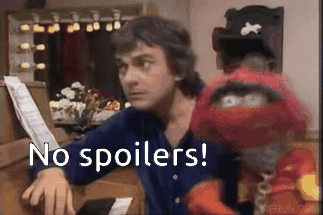 No Spoilers Aggressive Puppet GIF