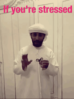 No Stress Giant Fidget Spinner GIF