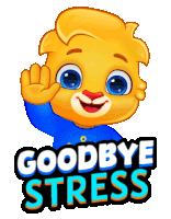 No Stress Goodbye Stress Sticker GIF