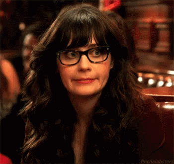 Zooey Deschanel No Thank You Reaction GIF