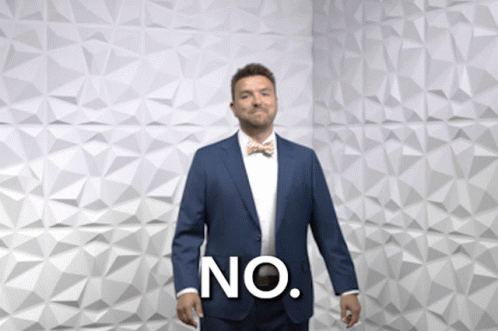 Alex Young No Thank You Gesture GIF