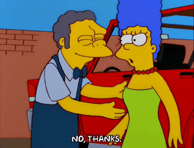 No Thanks Margie Simpson Leaving GIF