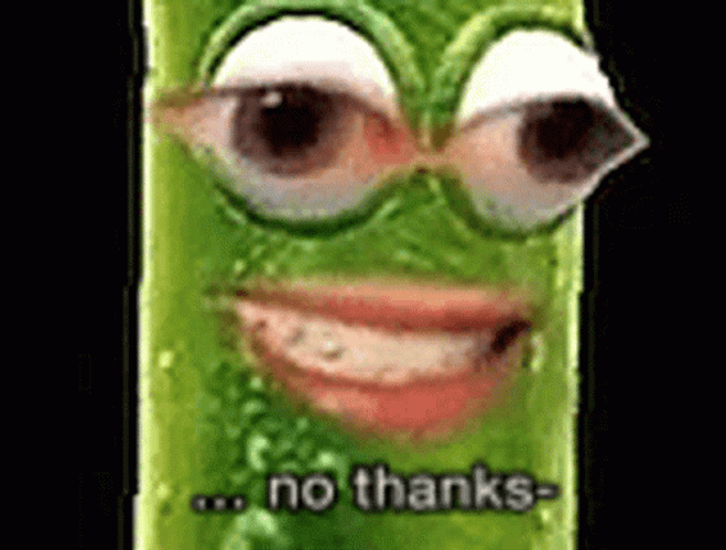 No Thanks Pickle2 Tickle Smiling GIF