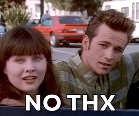 No Thanks Shannen Doherty Beverly Hills 90210 GIF