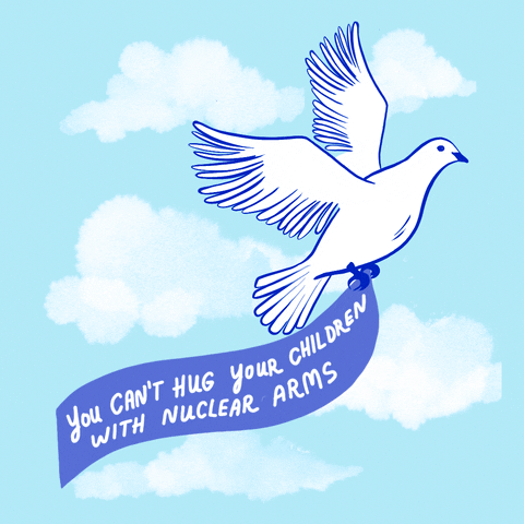No To Nuke Peace Dove GIF