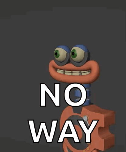 No Way Sign With Rocket
