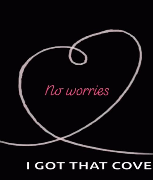 No Worries I Got That Cove Heart GIF