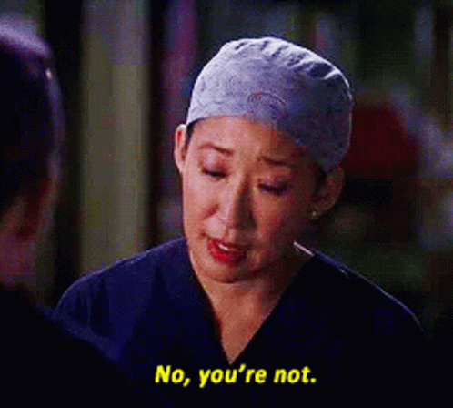 No You Are Not Cristina Yang Grey's Anatomy GIF