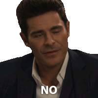 No Zac Efron Sticker GIF