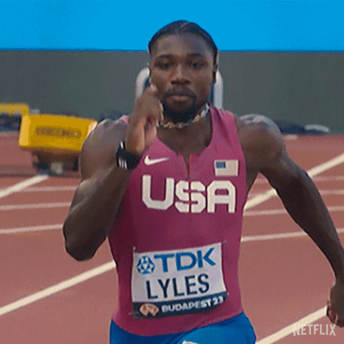 Noah Lyles Olympic Run GIF